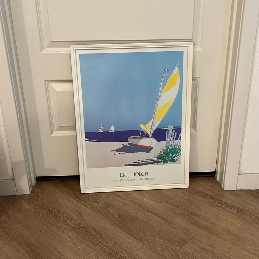 Eric Holch High & Dry Nantucket Sailboat Framed Print
